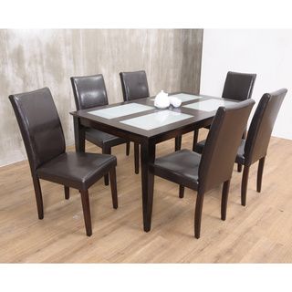 Warehouse Of Tiffany Warehouse Of Tiffanys 7 piece Brown Bock Dining Set Brown Size 7 Piece Sets