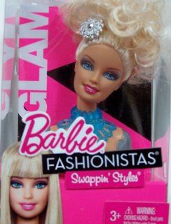 Barbie Fashionistas Swappin' Styles Glam Head (Toy) Toys & Games