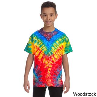 Tie dye Youth Cotton Tie dyed T shirt Other Size L (14 16)