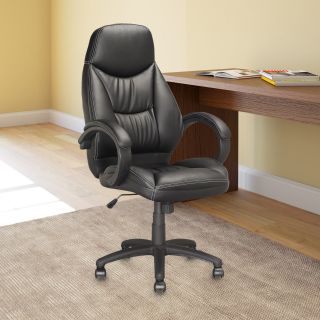 Corliving Lof 508 o Executive Office Chair In Black Leatherette
