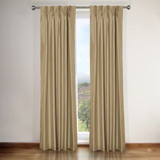 Elaine Taupe 32x90 Window Curtain Panel Set Elaine Taupe Pinch Pleat Curtain Panel Pair Taupe Size 54 x 84