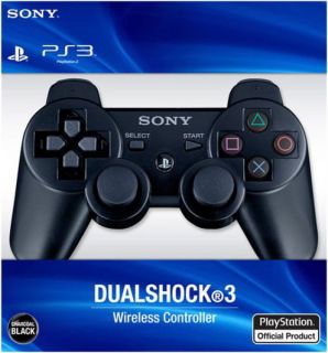 Sony Dual Shock 3 Wireless Controller   Black (PS3)      Games Accessories