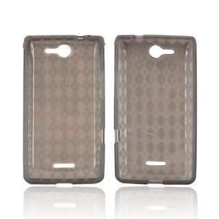 For LG Lucid VS840 Argyle Smoke Crystal Gel TPU Silicone Skin Case Cover Cell Phones & Accessories