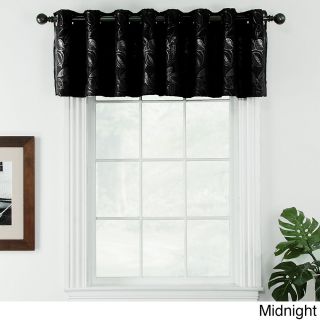 Ganset Chenille Leaf Valance Pair With Grommets