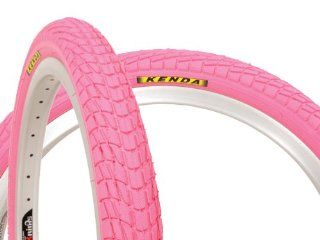 Kenda Kontact (K841) 20 x 1.95 Wire bead All Pink   Bike Tires  Sports & Outdoors