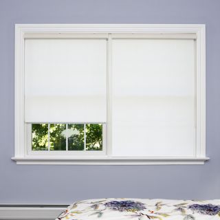 Premium White Wood Look Roller Window Shade