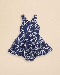 Ralph Lauren Childrenswear Infant Girls' Anchor Dress & Bloomers Set   Sizes 9 24 Months's