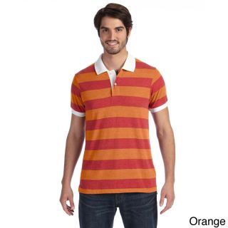 Alternative Mens Striped Short Sleeve Polo Shirt