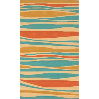 Meticulously Woven Bailee Striped Transitional Indoor/ Outdoor Area Rug (2 X 3)