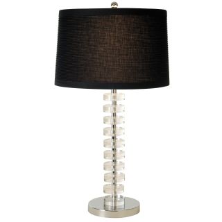 Ruminations 1 light Crystal/ Polished Chrome Table Lamp