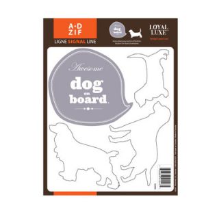 ADZif Signal Dog on Board Window Sticker G3005