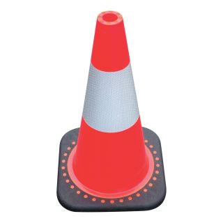 JBC Revolution Series Traffic Cone — Orange, With 3M Reflective Collar, 18in.  Traffic Cones