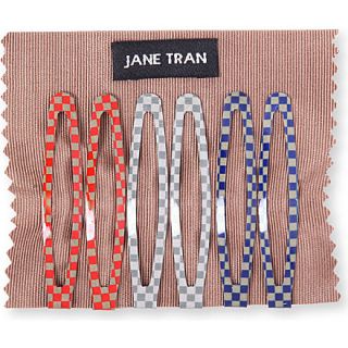 JANE TRAN   Checker Board clip set