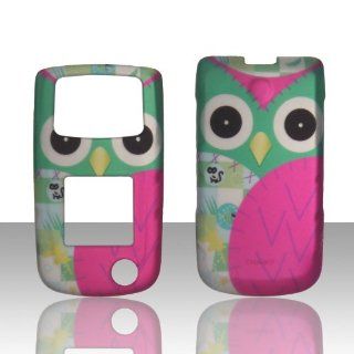 2D hot pink Owl Samsung SGH Rugby II 2 A847 AT&T Case Cover Phone Snap on Cover Case Faceplates Cell Phones & Accessories