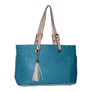 Womens Blingalicious Leatherette Handbag Q2022 Blue