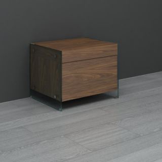 Casabianca Furniture II Vetro Drawer Nightstand CB/111 N WH / CB/111 N WA Fin