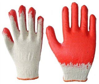 Red Latex Palm Coated Gloves Health & Personal Care