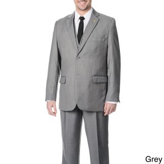 Don Mart Clothes Falcone Mens Notch Collar 3 piece Vested Suit Grey Size 38R