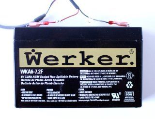 WERKER WKA6 7.2F 6V 7.2Ah AGM Sealed Non Spillable Battery  Digital Camera Batteries  Camera & Photo