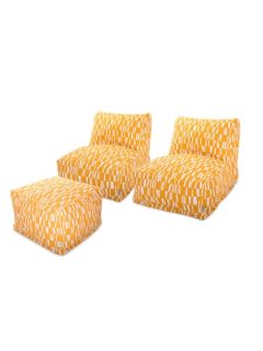Citrus Sticks Bean Bag Chair Set (3 PC) by Majestic Home Goods