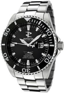 Invicta 1542  Watches,Mens Reserve Black Dial Stainless Steel, Casual Invicta Quartz Watches