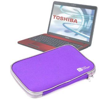 DURAGADGET Purple Zip Carry Case For Toshiba Satellite C660 26G, C855 18D, L755, P750, P755 & Pro R850 Laptop Computers & Accessories