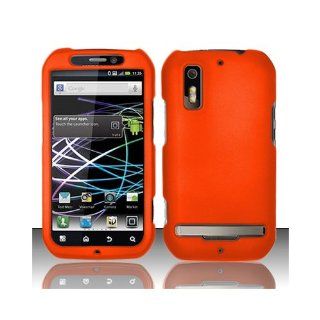 Orange Hard Cover Case for Motorola Photon 4G MB855 Cell Phones & Accessories