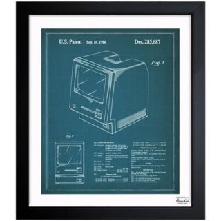 Oliver Gal Apple Macintosh 128K 1986 Framed Graphic Art 1B00244_15x18/1B00244