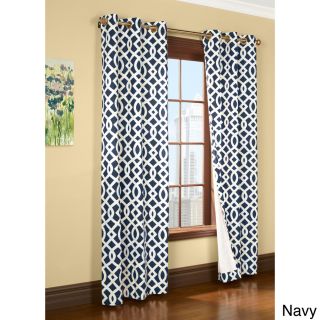 Trellis Printed Thermal Insulated Curtain Panel Pair