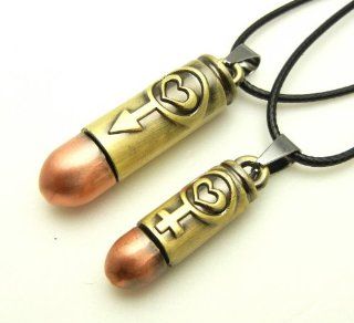 SALE OUT Limited STOCK 2014 model TF857  Love Male & Female Bullet Metal Couple Pendant Necklace Punk Lover Rock Health & Personal Care