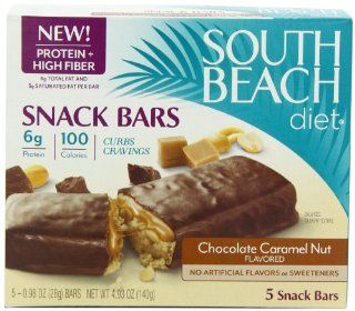 South Beach Diet Chocolate Caramel Peanut Snack Bar, 5 Count  Breakfast Cereal Bars  Grocery & Gourmet Food