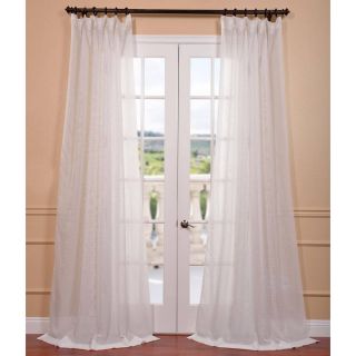 Signature Off White Double Layer Sheer Curtain Panel