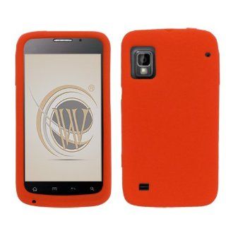 Silicone Skin Cover for ZTE Warp N860, Red Cell Phones & Accessories