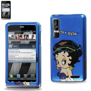 Reiko 2DPC MOTXT862 B26 Durable Snap On Protective Case for Motorola Droid 3 Premium   1 Pack   Retail Packaging   Blue Cell Phones & Accessories