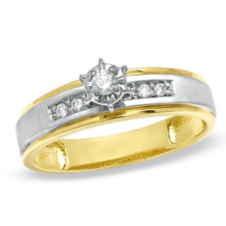 CT. T.W. Diamond Engagement Ring in 10K Two Tone Gold   Zales