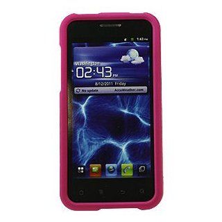 Icella FS HUM886 RPI Snap On Cover   HU Mercury M886   Rubberized Hot Pink Cell Phones & Accessories