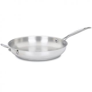 Cuisinart Chef's Classic Open, Stainless 12 Inch Skillet with Helper Handle