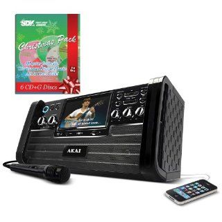 Akai KS 886 DVD/CD+G Karaoke Player with 7" TFT & USB Slot & Christmas Song Pack Musical Instruments