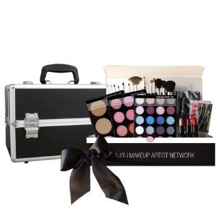 Makeup Artist Network Pro Hollywood Makeup Artist Kit 201 with Cosmetic Train Case for Medium and Ethnic Skin Tones  Makeup Sets  Beauty