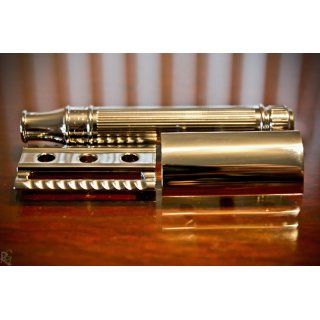 Edwin Jagger DE89Lbl Lined Detail Chrome Plated Double Edge Safety Razor Health & Personal Care