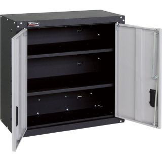 Homak SE Series 2-Door Wall Cabinet — 26 3/4in.W x 12in.D x 26 7/8in.H, Model# GS00727021  Wall Cabinets