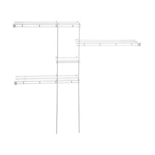 ClosetMaid 8 ft x 12 in White Fixed Mount Shelving Kit