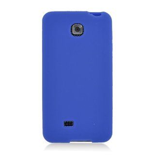 Eagle Cell SCLGP870S02 Barely There Slim and Soft Skin Case for LG Escape P870   Retail Packaging   Blue Cell Phones & Accessories