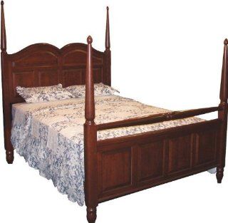 Amish Delafield Bed with Blanket Rail Footboard Home & Kitchen
