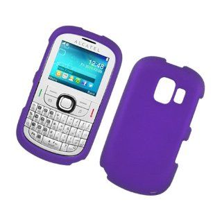 Purple Rubberized Hard Cover Case for Alcatel OT 871 by ApexGears Cell Phones & Accessories