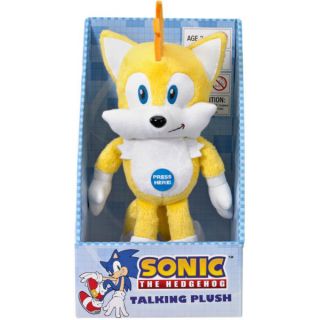 Sonic the Hedgehog 9 Inch Talking Plush   Tails      Merchandise