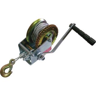 Ultra-Tow Trailer Winch — 1000-Lb. Capacity, Model# 400065with Cable  Hand Winches