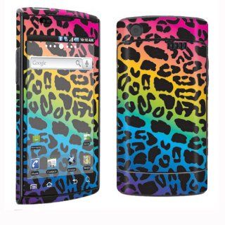 Samsung captivate i897 Vinyl Protection Decal Skin SSi897 132 Rainbow Leopard Cell Phones & Accessories