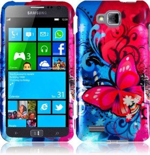 For Samsung ATIV Odyssey T899m Hard Design Cover Case Butterfly Bliss Accessory Cell Phones & Accessories