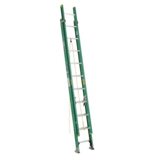 Werner 20 ft Fiberglass 225 lb Type II Extension Ladder